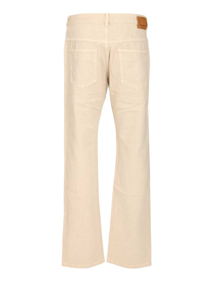 Marant Lewys Trousers - Beige | b76e71d4c62def10457291b797f81e70a7f1cec7