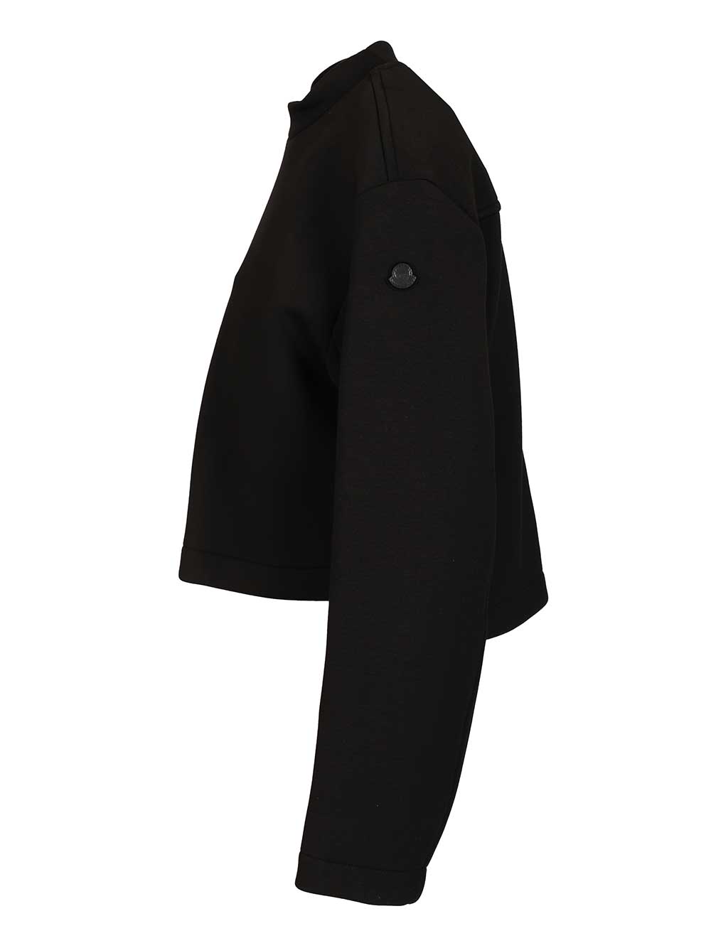 Moncler Genius Cropped Sweatshirt Sweatshirts - Black | a18248bccf12159ef0ef2b53bd9b99f0108925f1