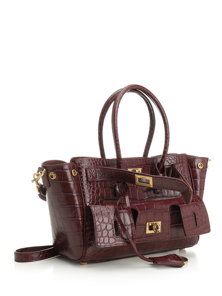 Balenciaga Carry All Bel Air Shoulder Bags - Bordeaux | 841649d2253a13503850b7bbe361eed3b7e090c7