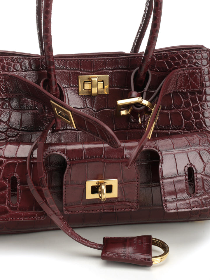 Balenciaga Carry All Bel Air Shoulder Bags - Bordeaux | c7ad9c7d7457e1ffcd161987f2f779fc1447def2