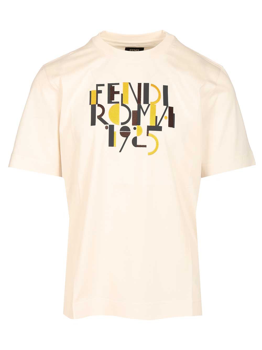 Fendi With Fendi Roma 1925 T-Shirt - White | e48a8c0482b702bf60c603349a10b30a81f1f29c