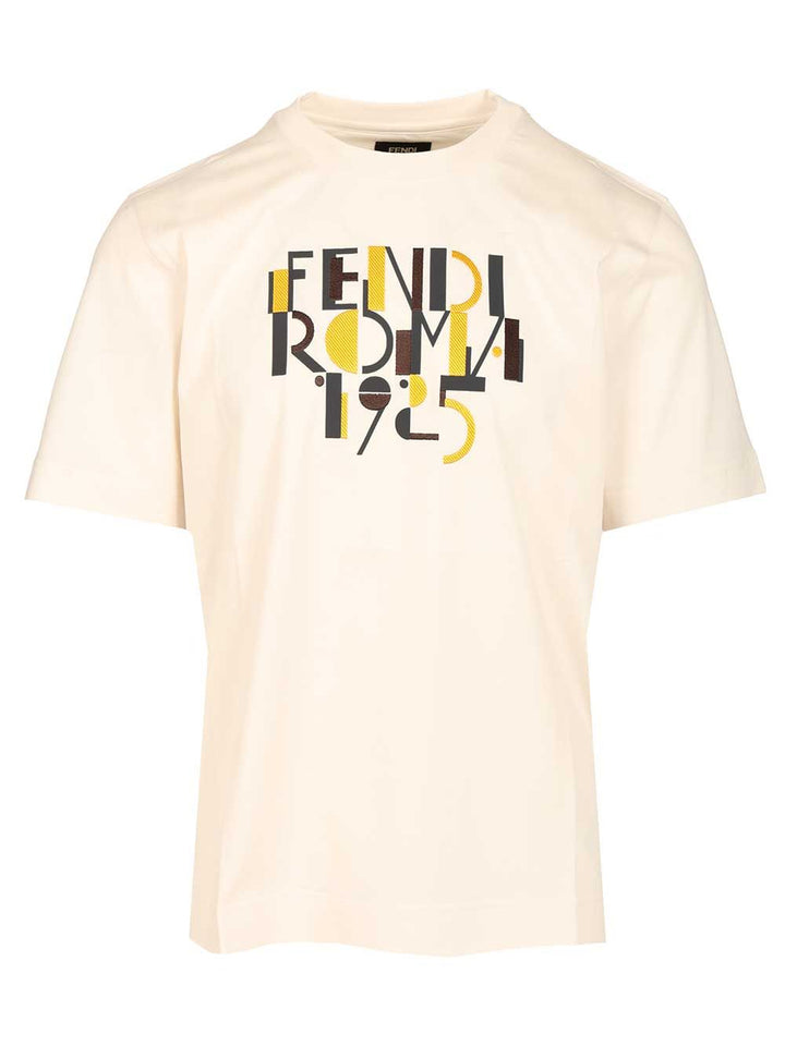 Fendi With Fendi Roma 1925 T-Shirt - White | e48a8c0482b702bf60c603349a10b30a81f1f29c