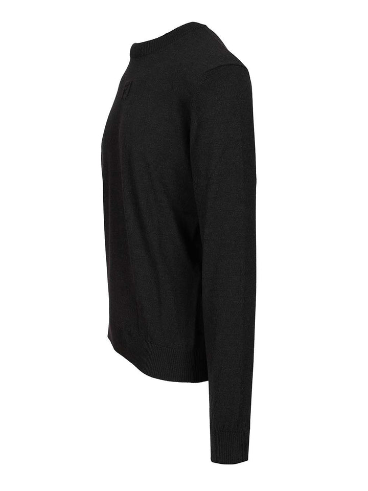Fendi Wool Sweater Knitwear - Black | 87d943c3e18418831a4895f1a03c2e44913890f8