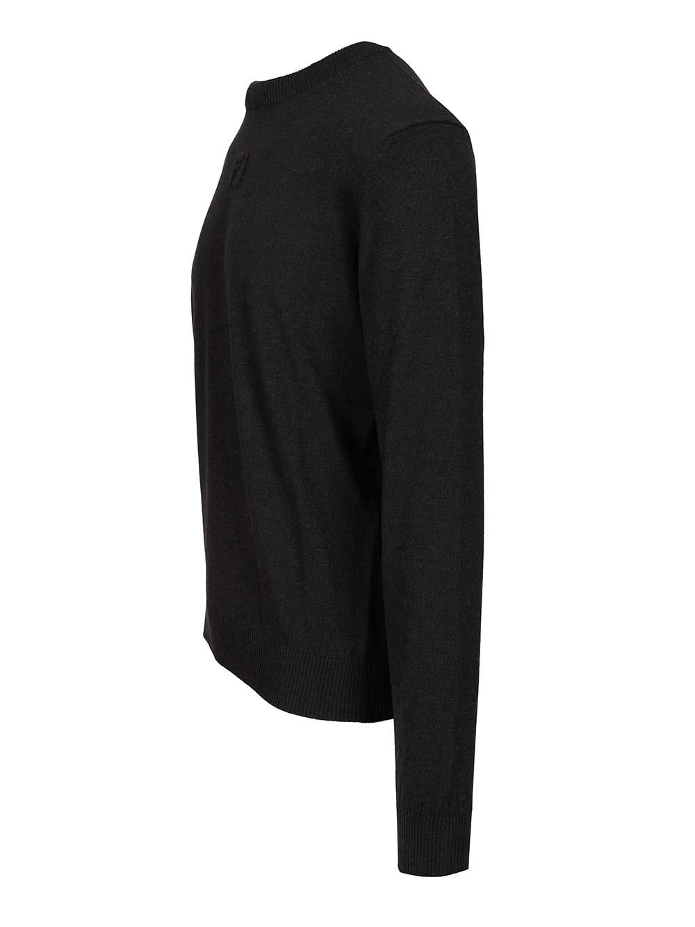 Fendi Wool Sweater Knitwear - Black | 87d943c3e18418831a4895f1a03c2e44913890f8