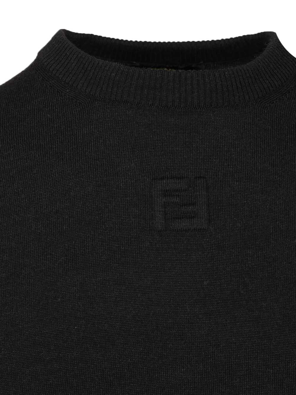 Fendi Wool Sweater Knitwear - Black | 539c5df1c173fc01ac6fa5bb38ec760999643ca9
