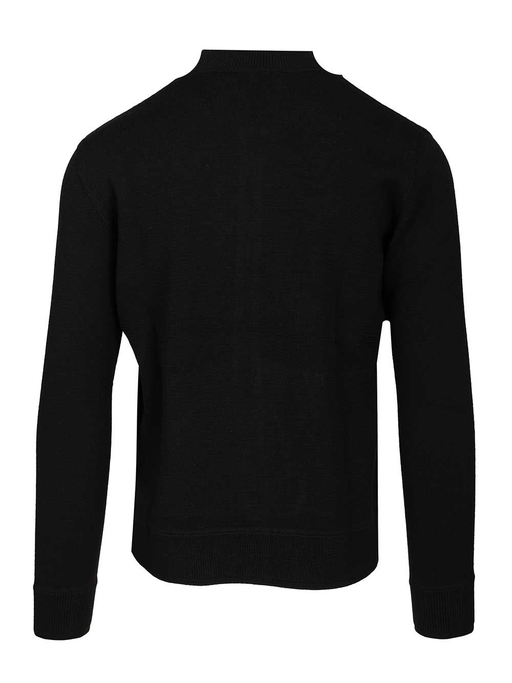 Al Duca D'Aosta Cardigan With Zip Closure Knitwear - Black | 515f018b766fad62c6143afe5dad6233fb04db5b
