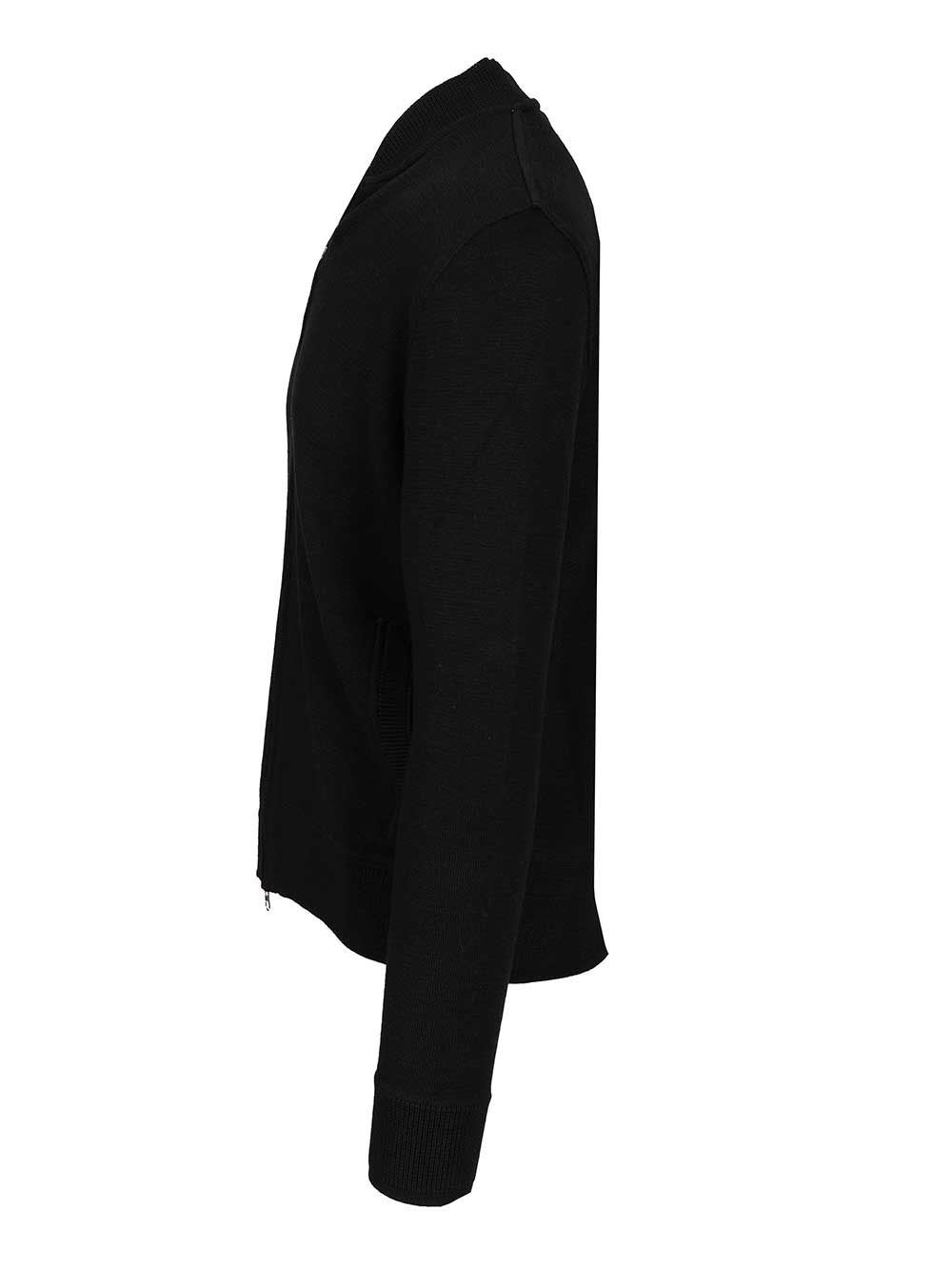 Al Duca D'Aosta Cardigan With Zip Closure Knitwear - Black | 51a96b5cee72c7027d140d6d2ca7c3ad1778086d