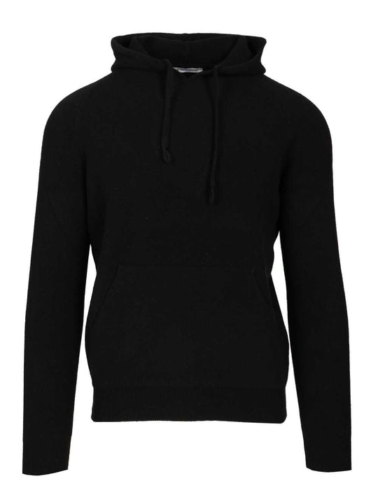 Mohair Hooded Sweater Knitwear Black