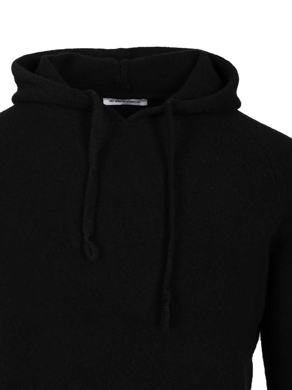 Al Duca D'Aosta Mohair Hooded Sweater Knitwear - Black | d33edfa84c2bb93ec6344015c8afc0064d02c83b