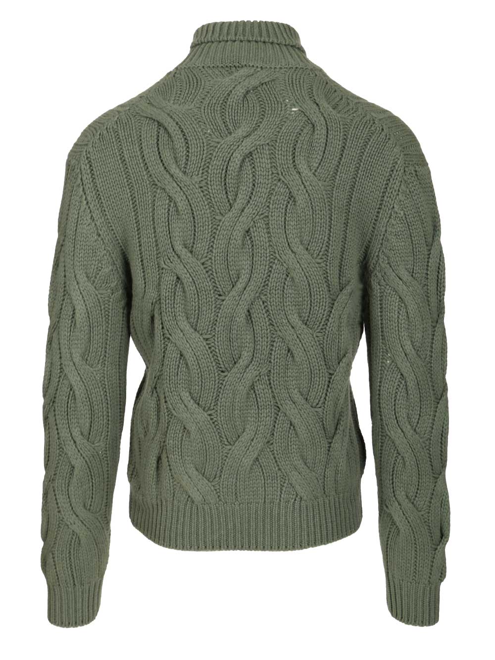 Mauro Ottaviani Cashmere Cable Knit Sweater Knitwear - Green | b19bec9f824b3c76860f159591b93dbf069641bb