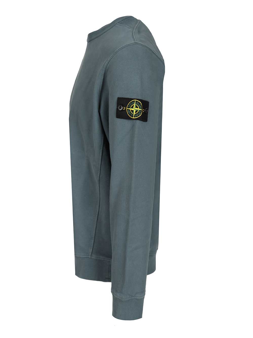 Stone Island Organic Cotton Sweater Sweatshirts - Green | 024539a19ad1219f0733dbed2770a389bf59cebe