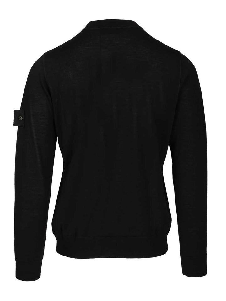 Stone Island Crew Neck Sweater Knitwear - Black | e0c78c292b22c47e5f85a4cf1b64d710eddbf490