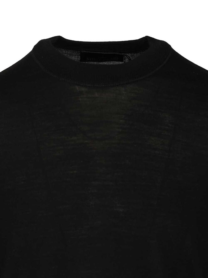 Stone Island Crew Neck Sweater Knitwear - Black | 8b70004026e2d0be335b7cbae0fa79011a95972f