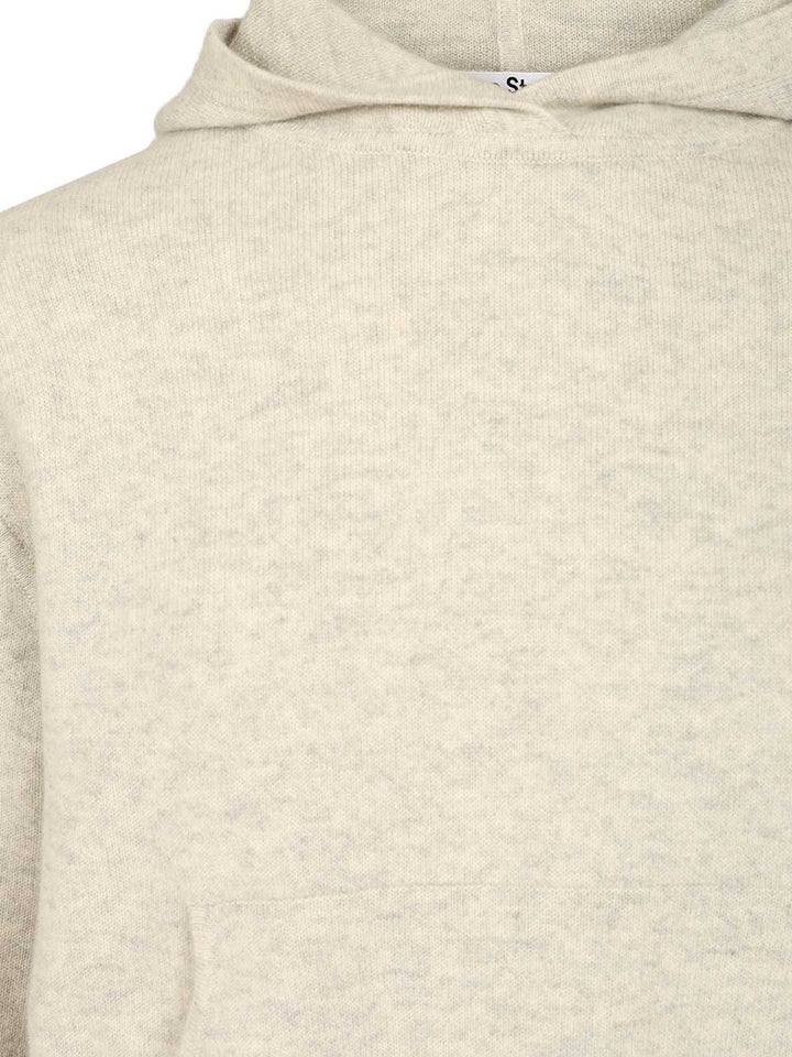 Acne Studios Cashmere Hooded Sweater Knitwear - Grey | 7e05a8602b1a63a18e4f79cbcb812f9710120618