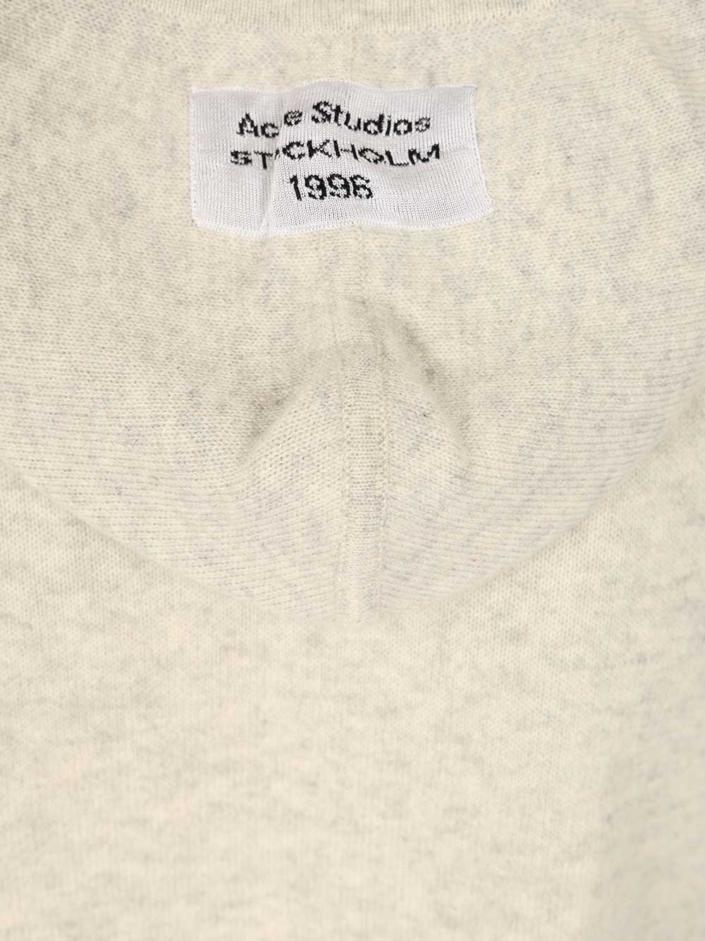 Acne Studios Cashmere Hooded Sweater Knitwear - Grey | fc7ab979fcd062476ccbf950bc13e59a35535bf9