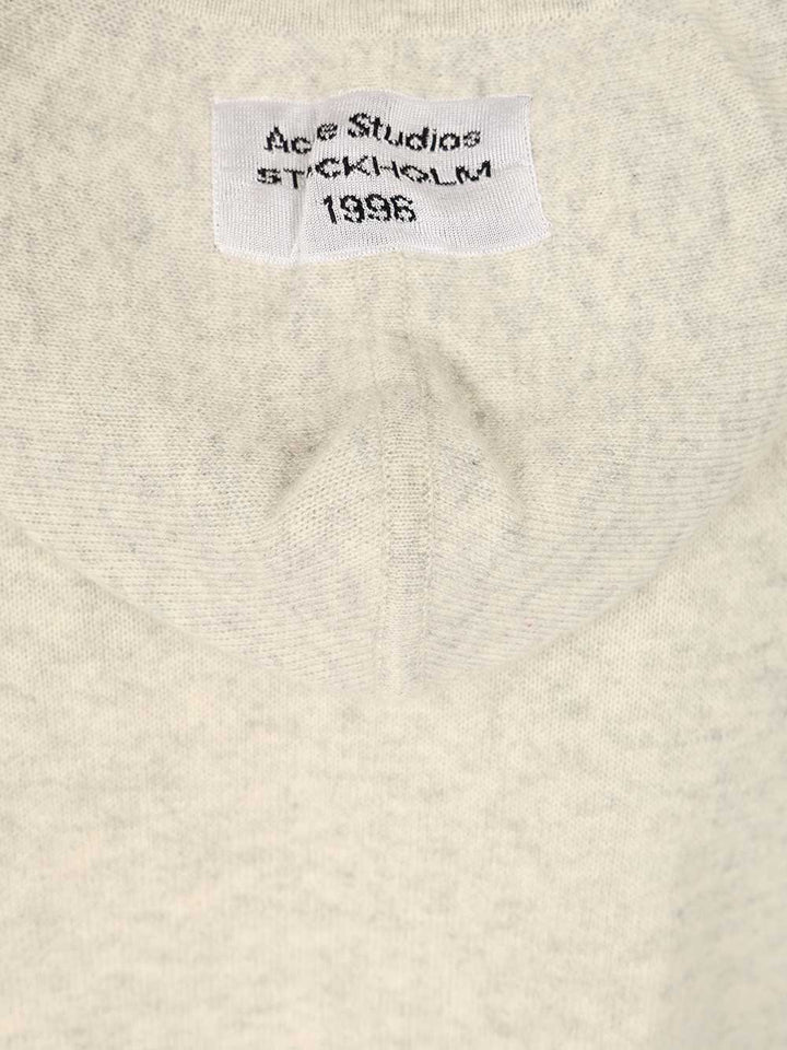 Acne Studios Cashmere Hooded Sweater Knitwear - Grey | fc7ab979fcd062476ccbf950bc13e59a35535bf9