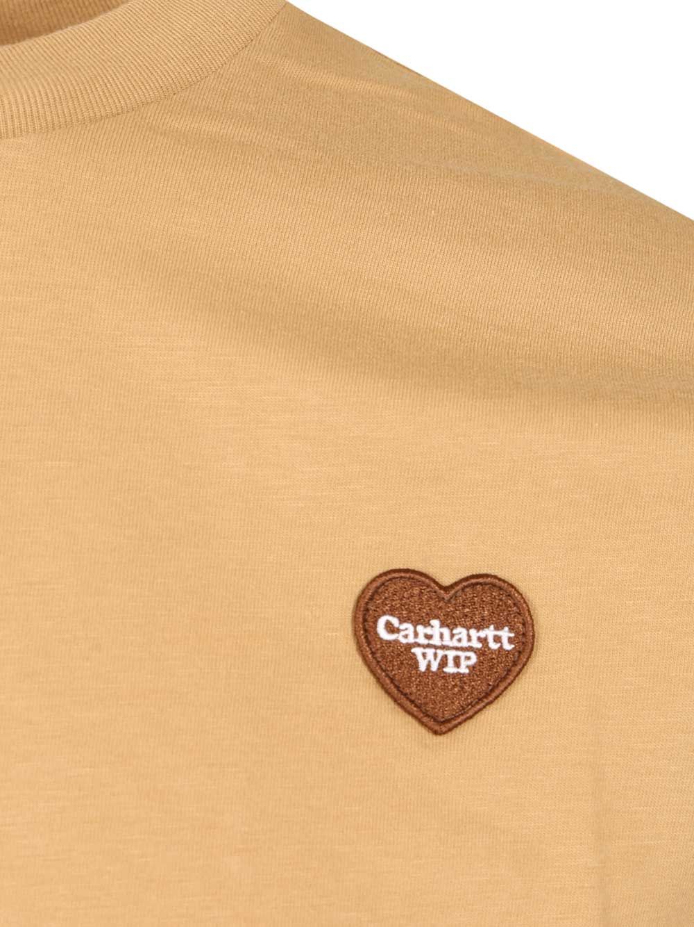 Carhartt Wip Heart Ii Hartt T-Shirt - Beige | cb77e22ceaa9fa3e38bf4f08417961fa1cb27230