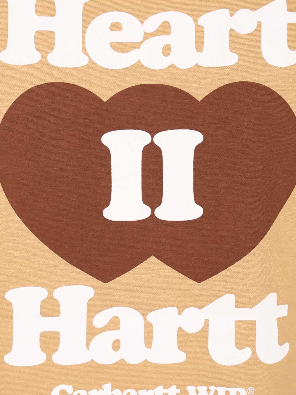 Carhartt Wip Heart Ii Hartt T-Shirt - Beige | 2f72285667d0f76f1feba9e56c6c9ba3a3bf2104
