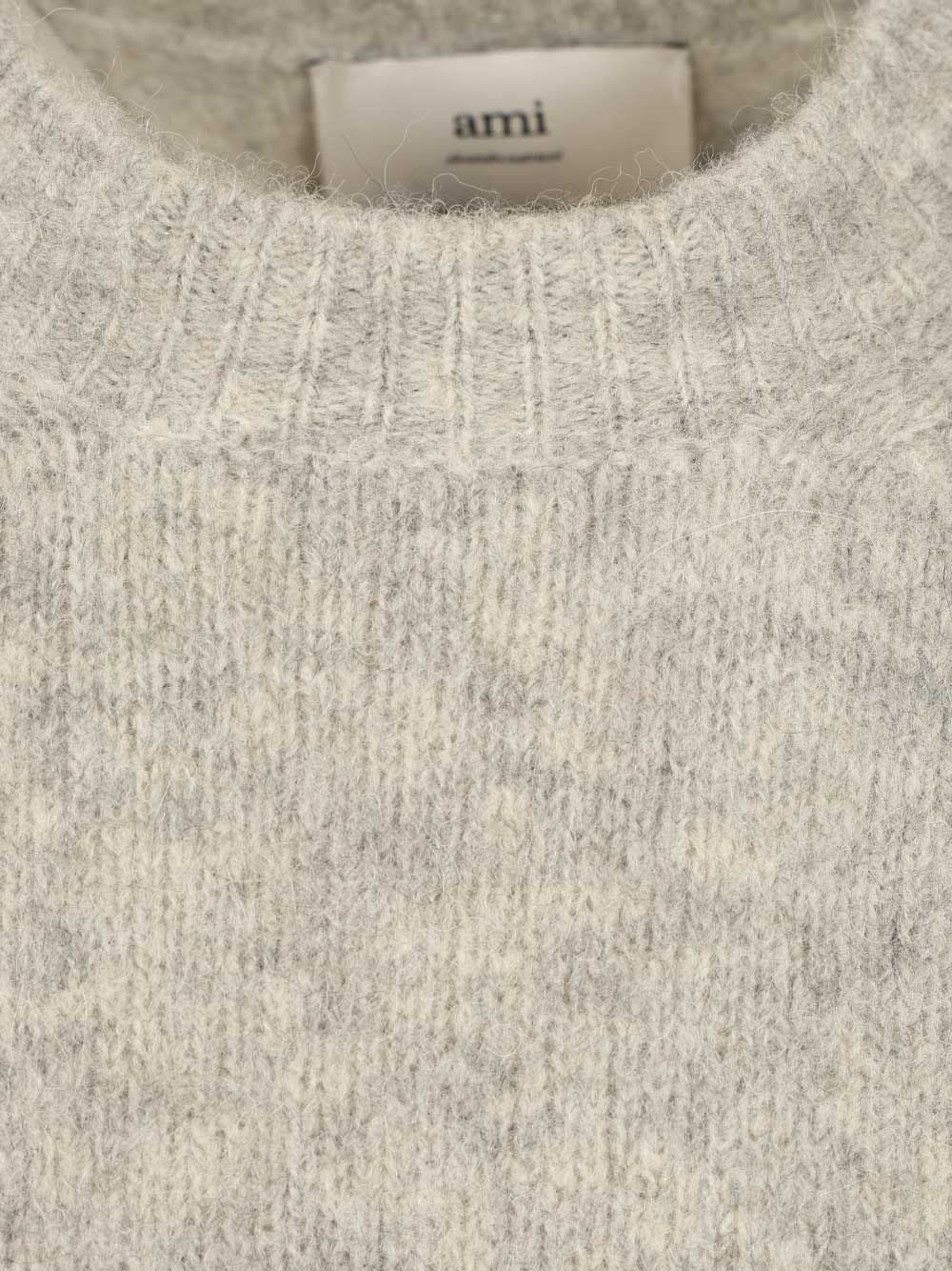 Ami Ami Sweater Knitwear - Grey | b4cb73c5c21f5d1cbf3624fdd31e2a294dd4327d