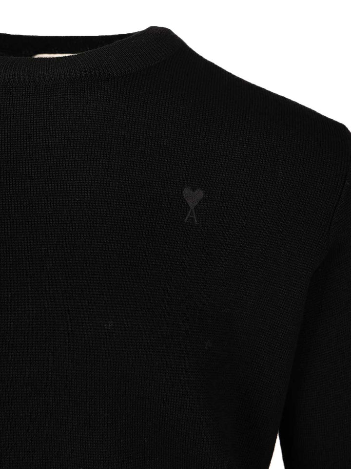 Ami Ami De Coeur Sweater Knitwear - Black | ff8620292364a2e5e36ceac034faaff4b2e59143