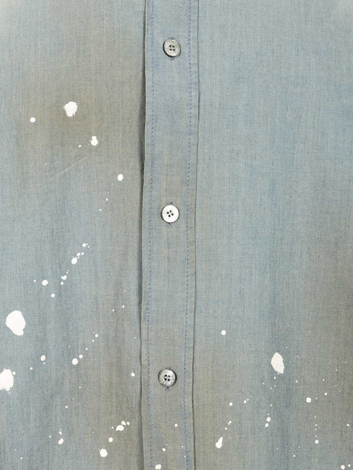 Acne Studios Cotton Shirt Casual - Blue | e1827f76edfdb660087c837e7fa21ab8c9da79ad