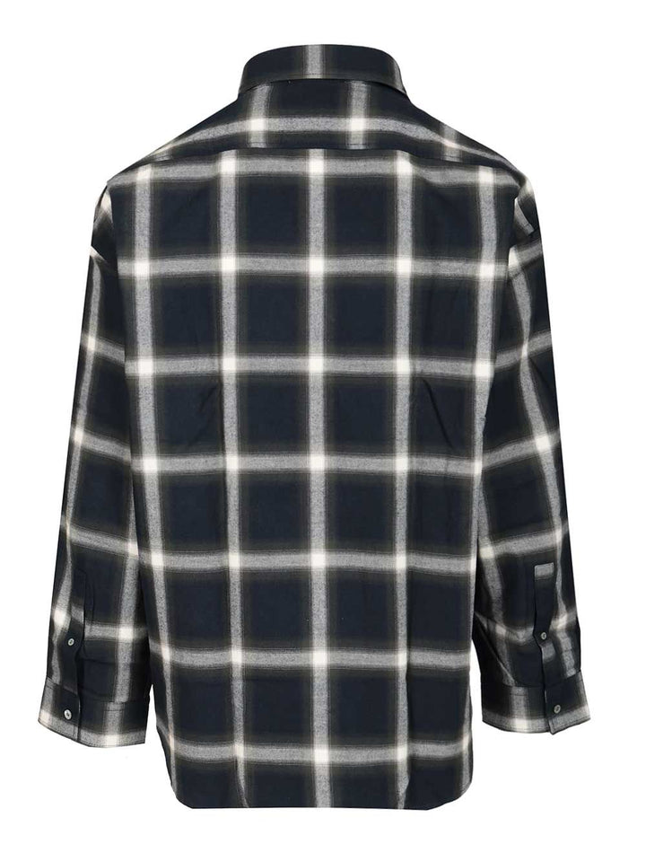 Acne Studios Checked Cotton Shirt Shirts - Blue | 68d1a461d4319b5edc6c0d37200720a7229f0565