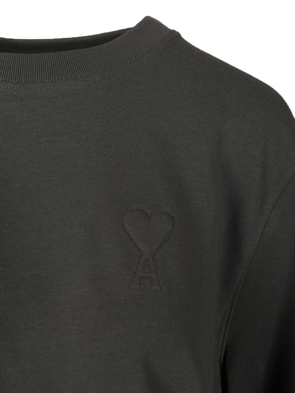 Ami Cotton T-Shirt - Black | 4513d8cf9601b55332cc15096555878d52a3ebd4