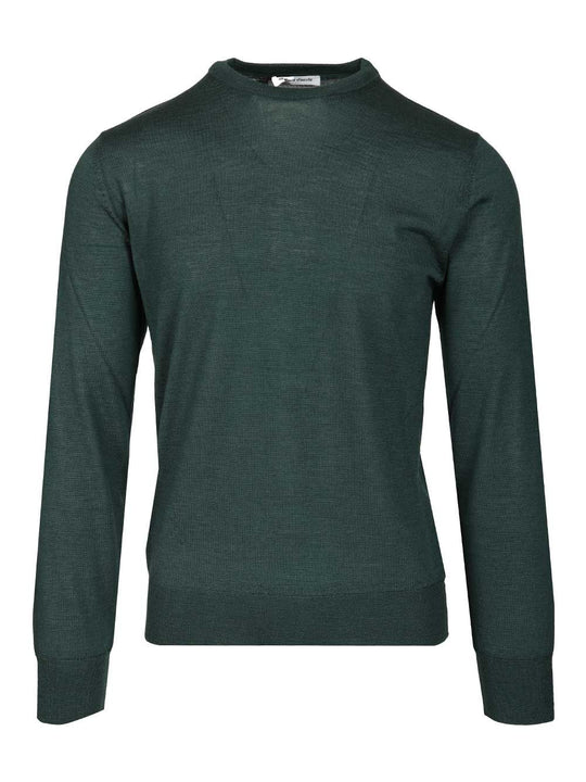 Crewneck Sweater Knitwear Green