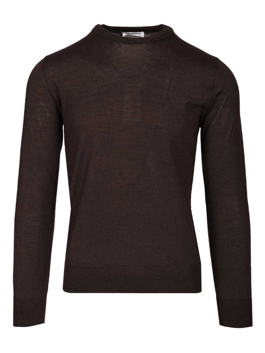 Crewneck Sweater Knitwear Brown