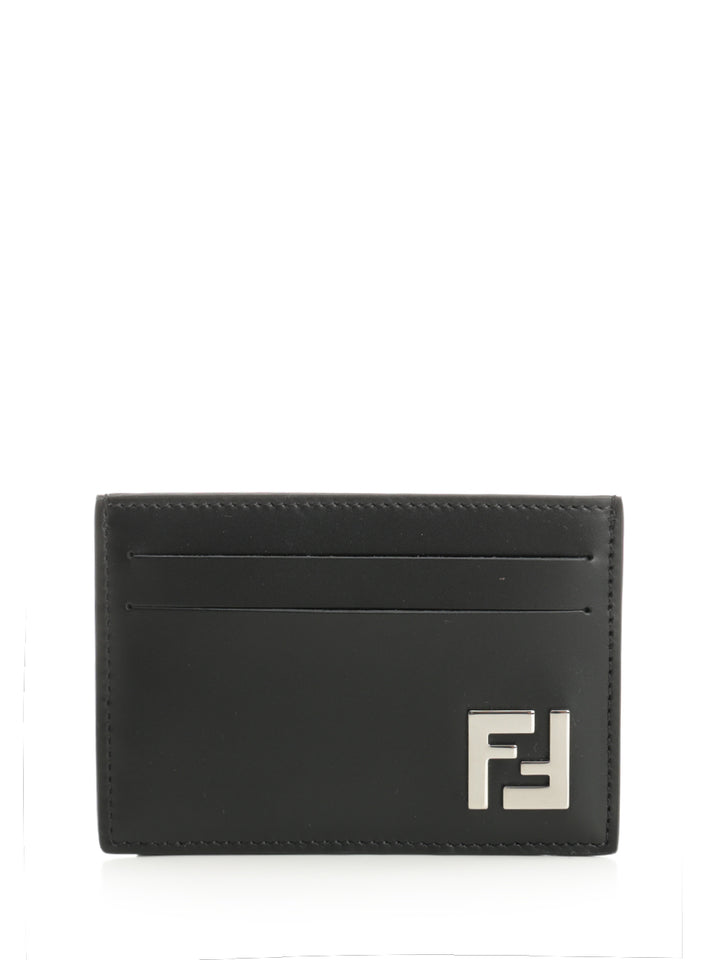 Fendi Slim Squared Ff Wallets - Black | 0531ef6e06bfa6050725b4ac6030d1d6362051d7