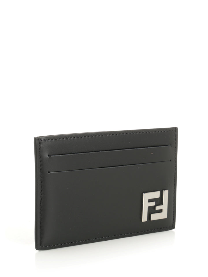 Fendi Slim Squared Ff Wallets - Black | 744cd0afe97ae516e94447bcaf7c641c909bf117