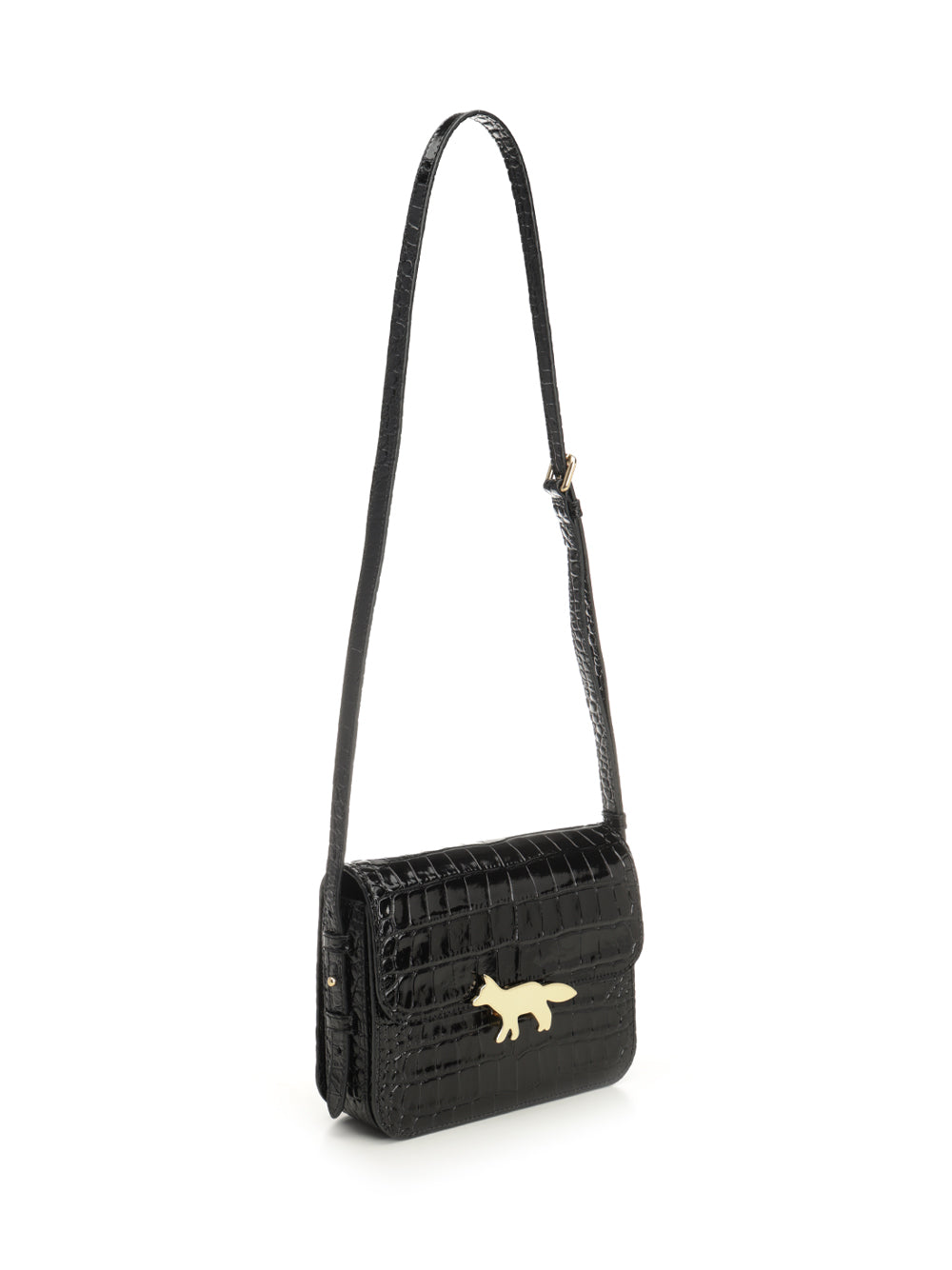 Maison KitsunÉ Edie Bag Shoulder Bags - Black | 651efd640f90775ee9a7dac628c217597bc7de55