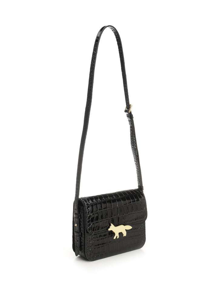Maison KitsunÉ Edie Bag Shoulder Bags - Black | 651efd640f90775ee9a7dac628c217597bc7de55