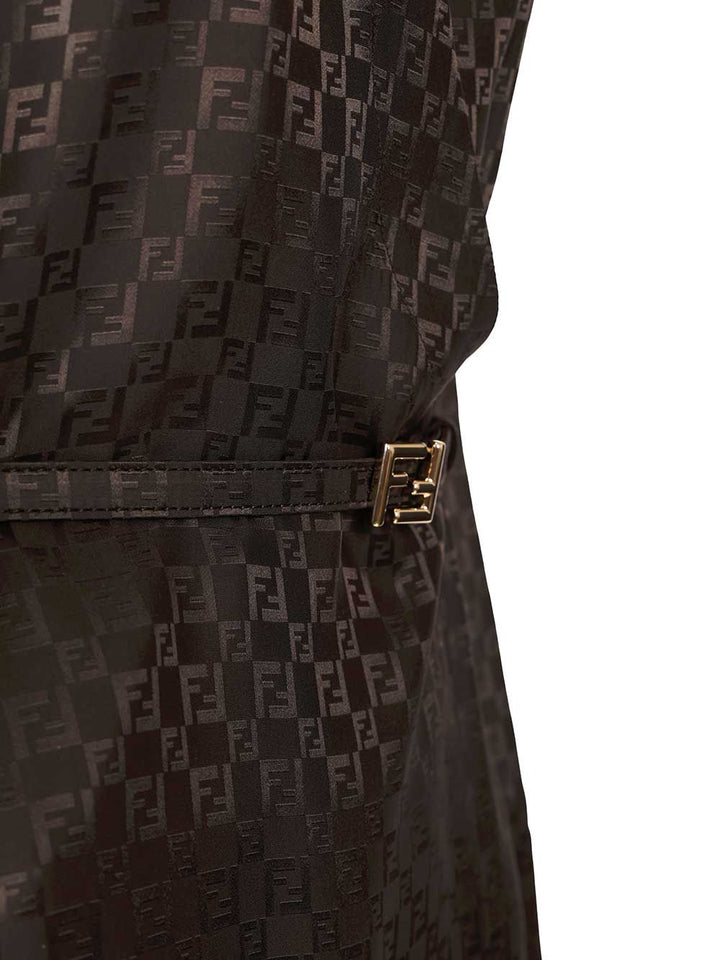 Fendi Midi Shirt Dress Dresses - Brown | a239d490586857ff2a6af1e2d9f569bbe28fe5bd