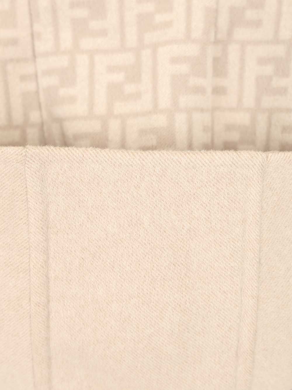Fendi Wool Parka Coats - Beige | bf03363842f98b2b1d4f5ad402816b524b39f1a9