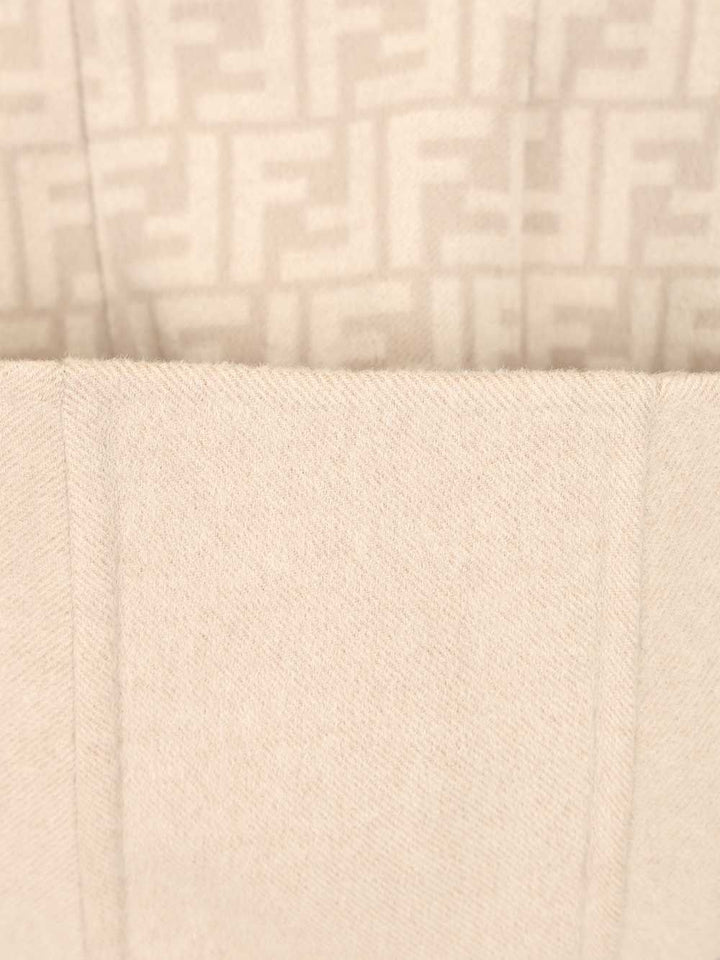 Fendi Wool Parka Coats - Beige | bf03363842f98b2b1d4f5ad402816b524b39f1a9