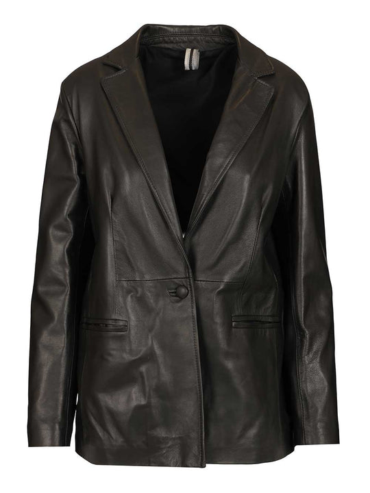 Single-Breasted Blazer Jackets Black