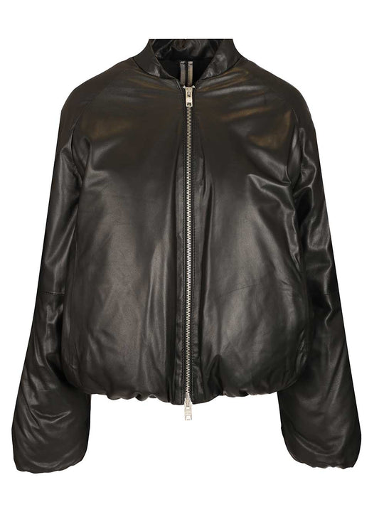 Padded Bomber Jacket Jackets Black