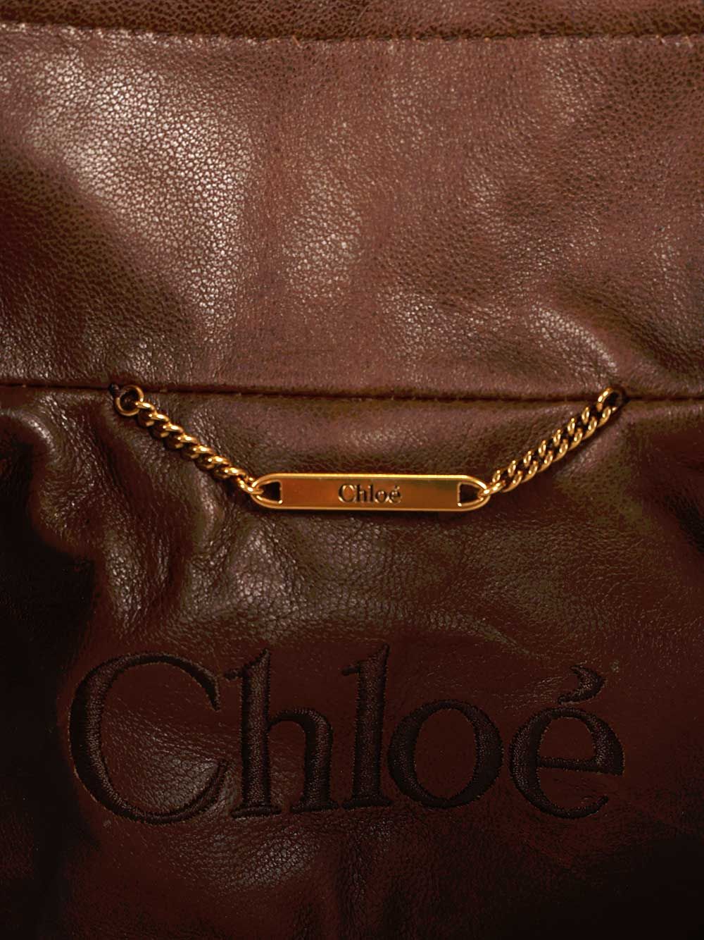 Chloe' Cropped, High-Necked Jacket Jackets - Brown | 5807a6c360addb990a163bd5b3f07eaab638db89