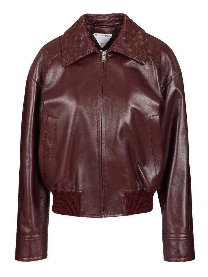 Bottega Veneta Blouson Jacket Jackets - Bordeaux | 403bf2f54363bfdeac318f77a51cb04bc586b985