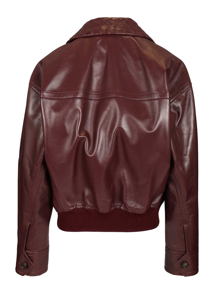 Bottega Veneta Blouson Jacket Jackets - Bordeaux | e8c3885212bbbea97f92e1d83357cd3621d97581