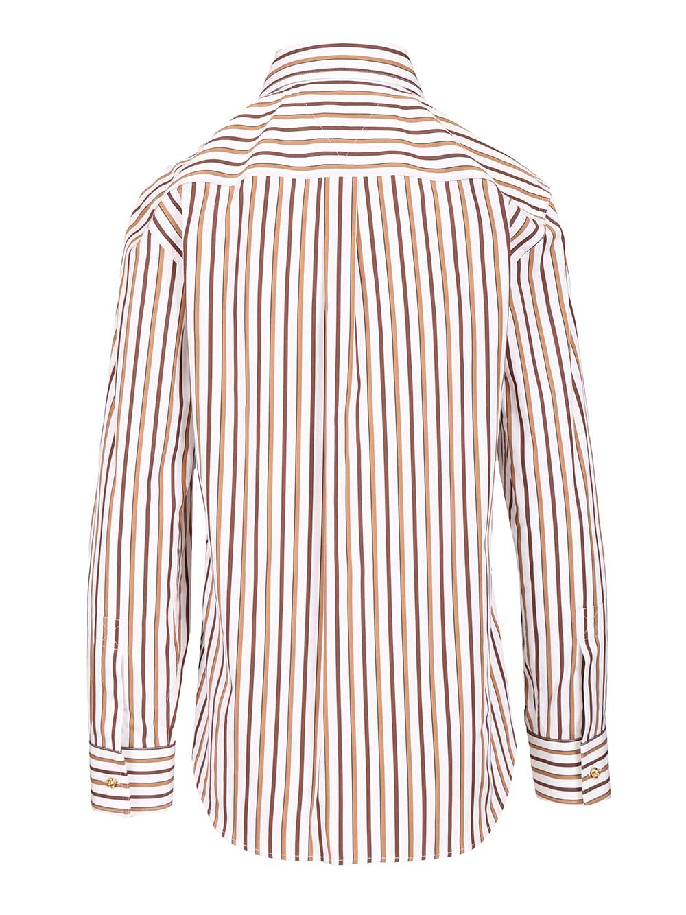 Bottega Veneta Striped Cotton Poplin Shirt Shirts - Multicolor | 1fec00063269e9d0384b1615afc055feed1abd56