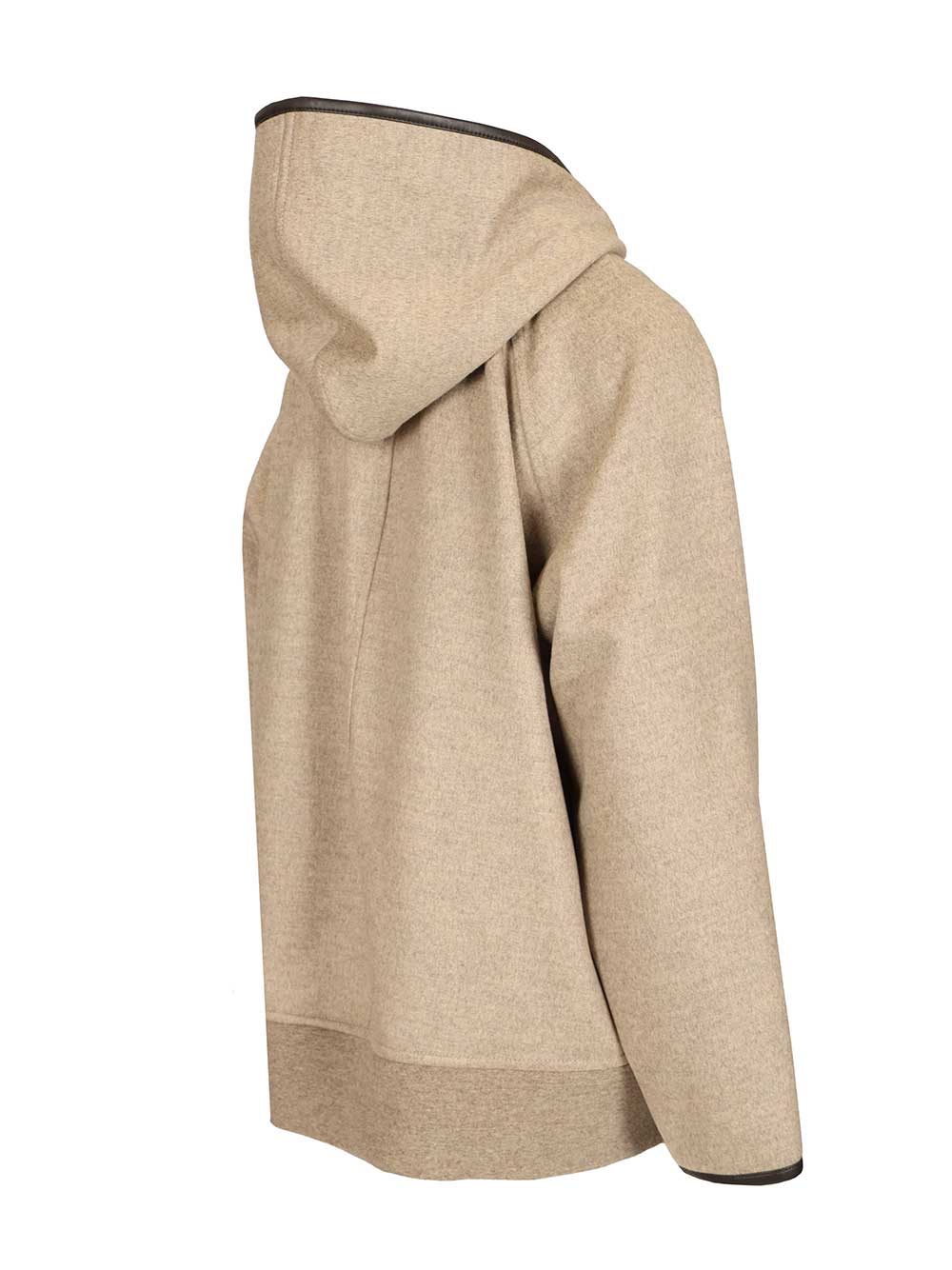 Bottega Veneta Hooded Jacket Knitwear - Grey | a316fefc9ff062ee9c0796464b2a3df26f5dd32d