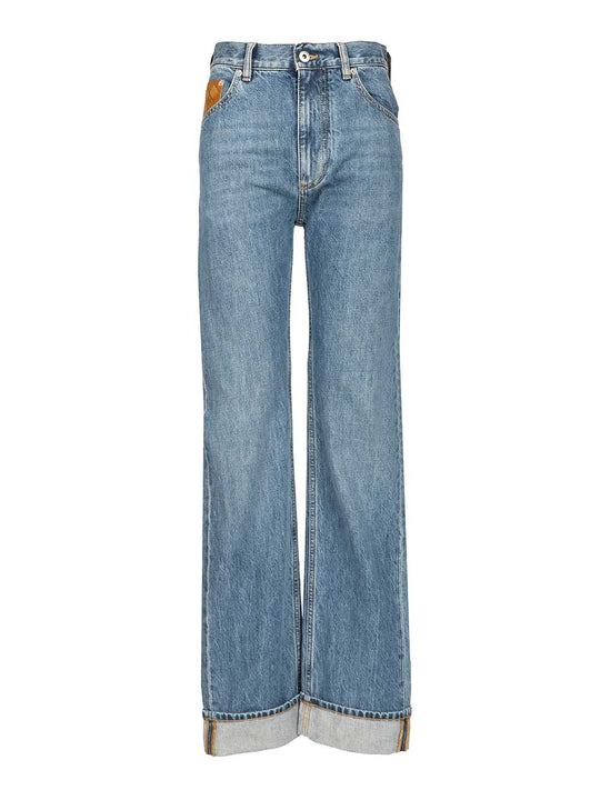 Straight-Leg Jeans Blue
