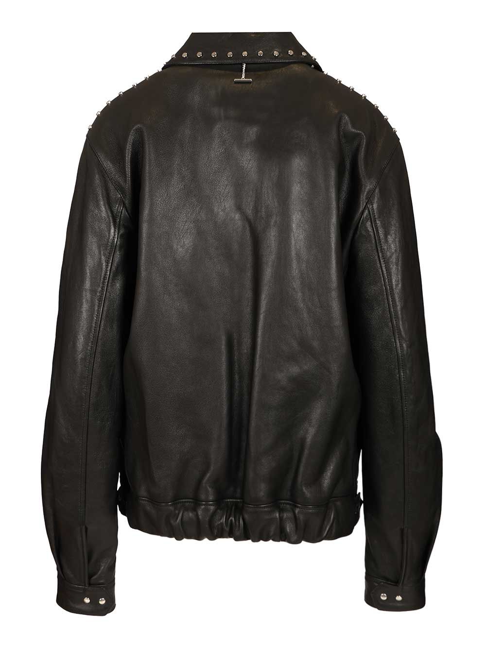 Mcqueen Leather Aviator Jacket Jackets - Black | 81ce6fcf3ffd8c611d7c74d6491bbfb0ba63ed6a