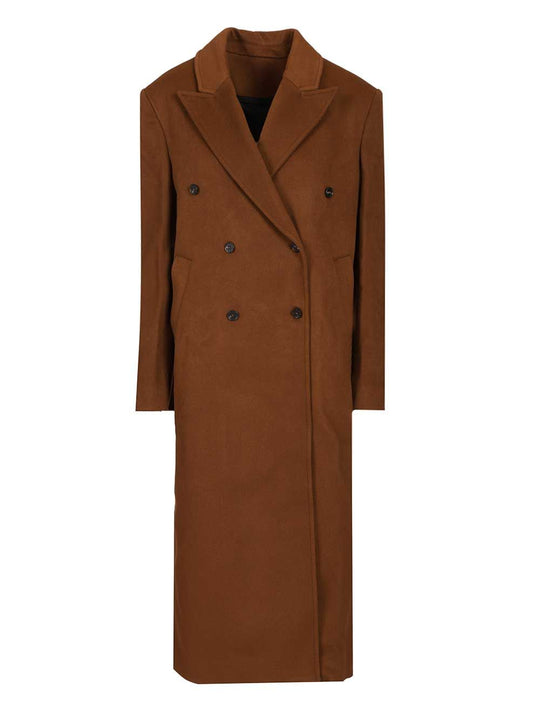 Rosco Double-Breasted Coat Coats Brown