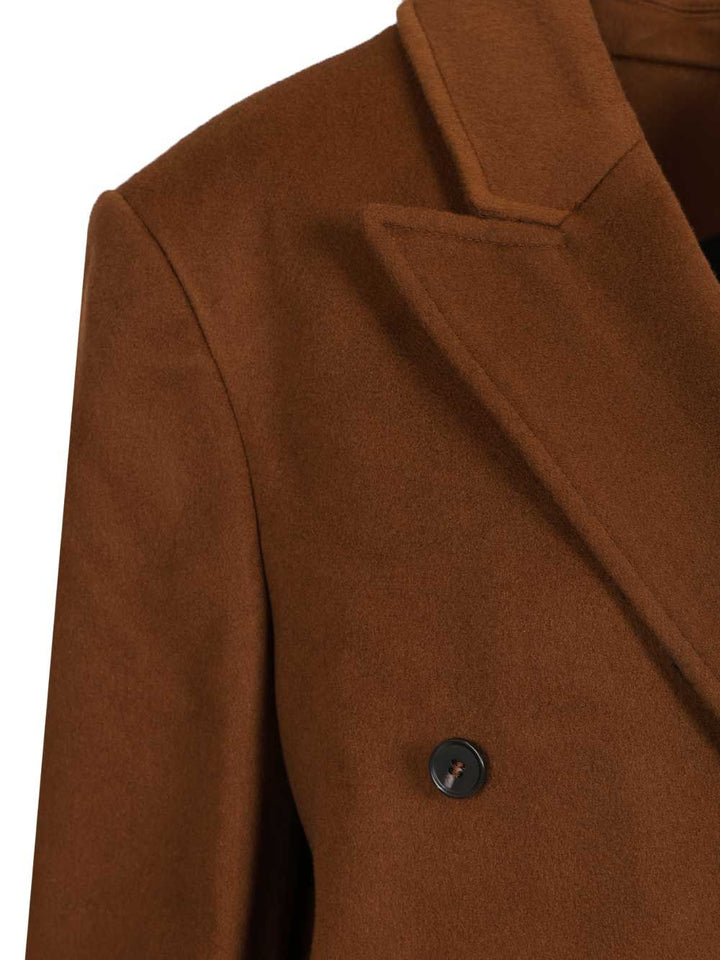 Loulou De Saison Rosco Double-Breasted Coat Coats - Brown | 3e89e92954a4f20066936060fcb4b7fc44b19a4f