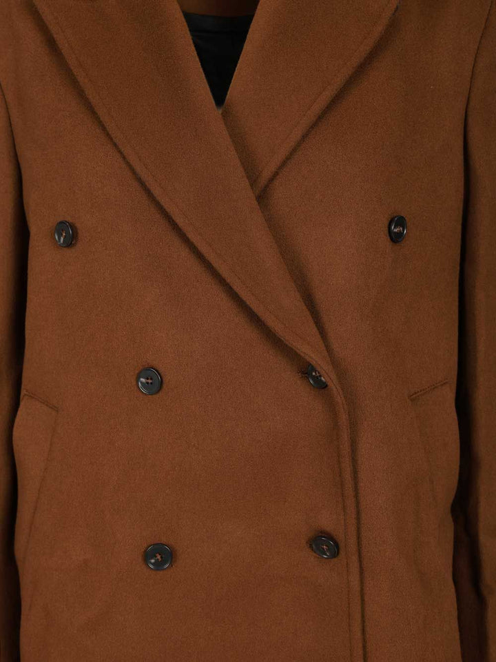 Loulou De Saison Rosco Double-Breasted Coat Coats - Brown | 9ff1133ffcf94157b8233212b00c0abbb3b1991a