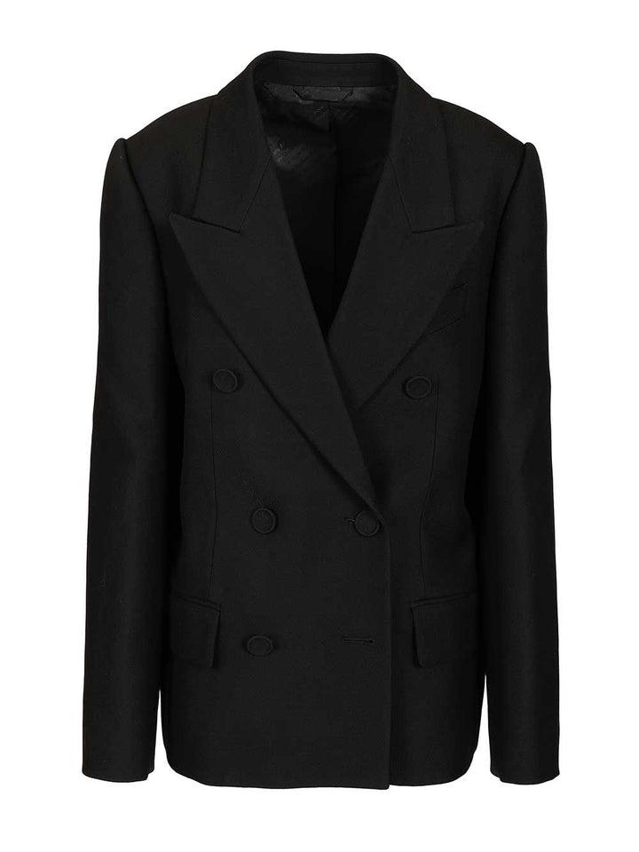 Acne Studios Double-Breasted Jacket Dresses - Black | 673c909f9ad299efceaee64e17772abce395118b