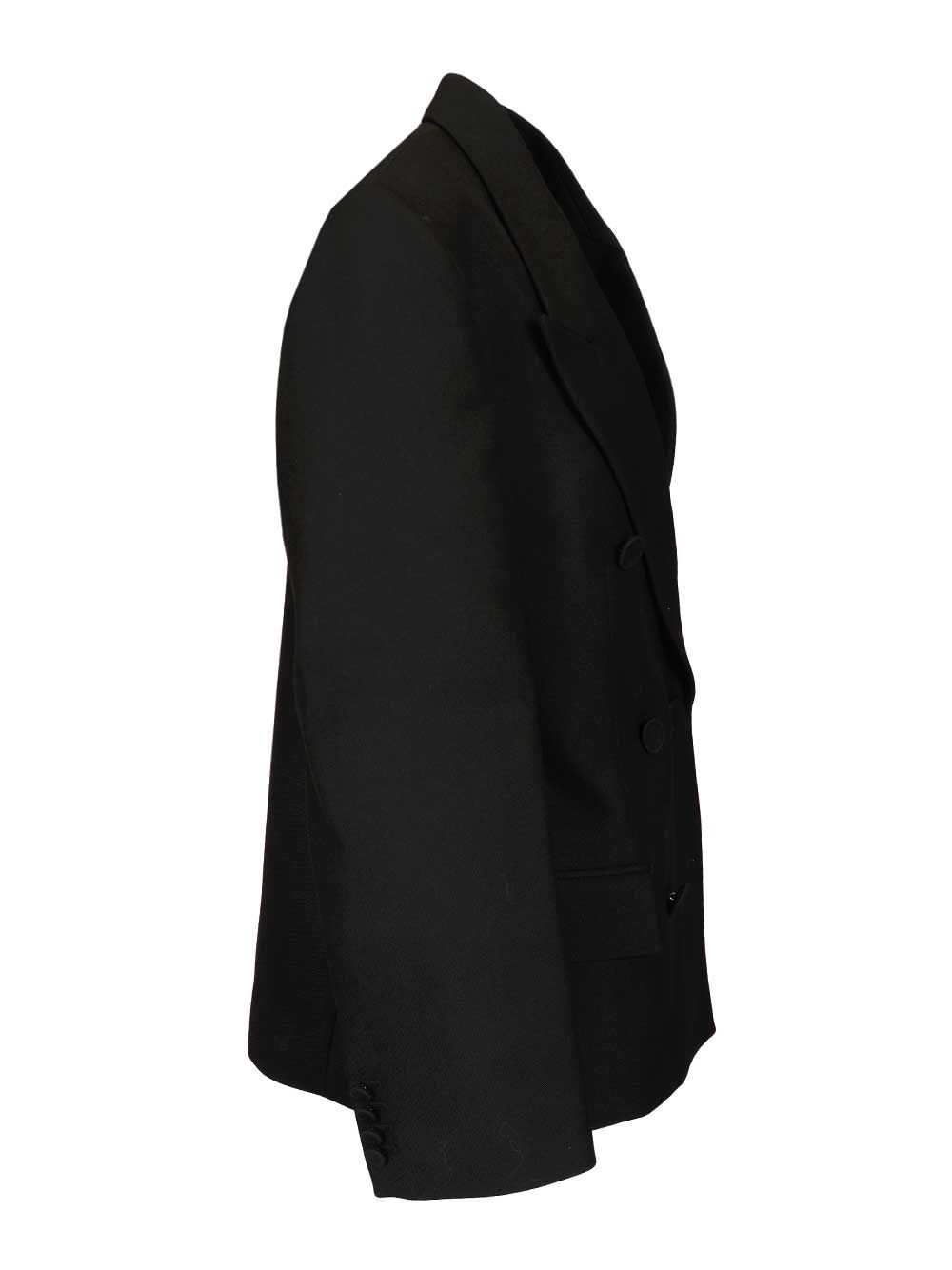 Acne Studios Double-Breasted Jacket Dresses - Black | 47cf2a7bc07844999c2cb7aa57c9daa0dbea34f8